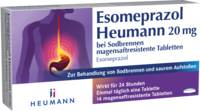 ESOMEPRAZOL Heumann 20 mg bei Sodbrennen msr.Tabl.